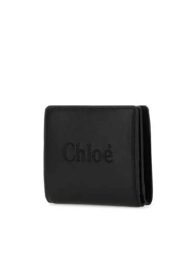 Sense Soft Leather Half Wallet Black - CHLOE - BALAAN 3