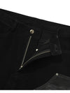 Armor Coated Pants Unisex Rivet Jeans Black - PHOS333 - BALAAN 4