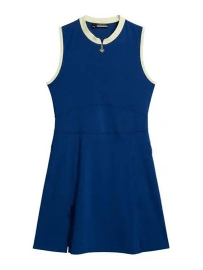 Ebony Golf Sleeveless Short Dress Estate Blue - J.LINDEBERG - BALAAN 2