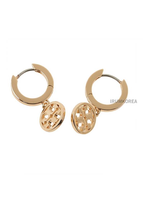 Miller Huggie Hoop Earrings Gold - TORY BURCH - BALAAN 6