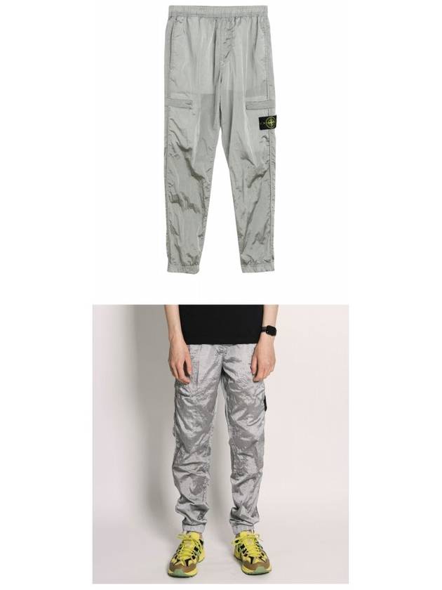 Wappen Patch Nylon Metal Cargo Track Pants Ice - STONE ISLAND - BALAAN 5