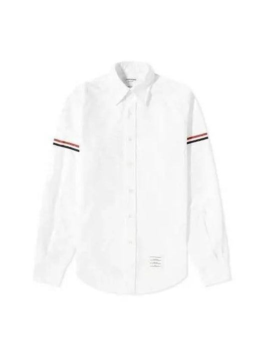 Armband Oxford Shirt White MWL15 1039124 - THOM BROWNE - BALAAN 1