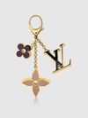 Fleur de Monogram Bag Keyholder Gold - LOUIS VUITTON - BALAAN.