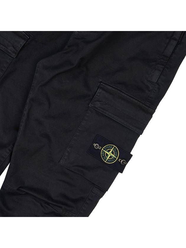 Wappen Patch Cargo Track Pants Black - STONE ISLAND - BALAAN 6