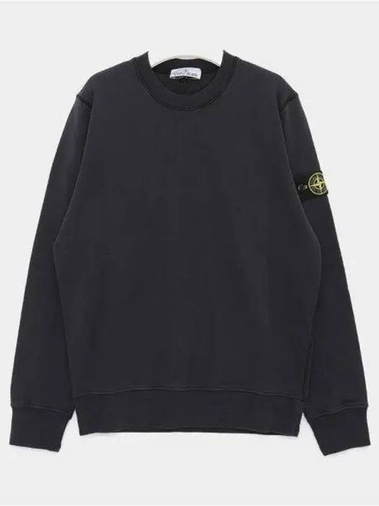 Wappen Patch Garment Dyed Sweatshirt Navy - STONE ISLAND - BALAAN 2