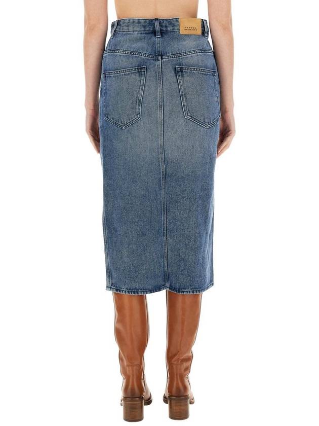 Tillauria Midi Denim H-Line Skirt Blue - ISABEL MARANT - BALAAN 5