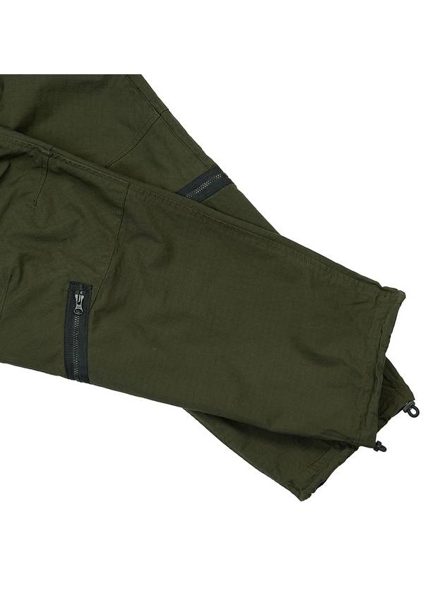 Wappen Logo Cotton Cargo Pants Olive Green - STONE ISLAND - BALAAN 8