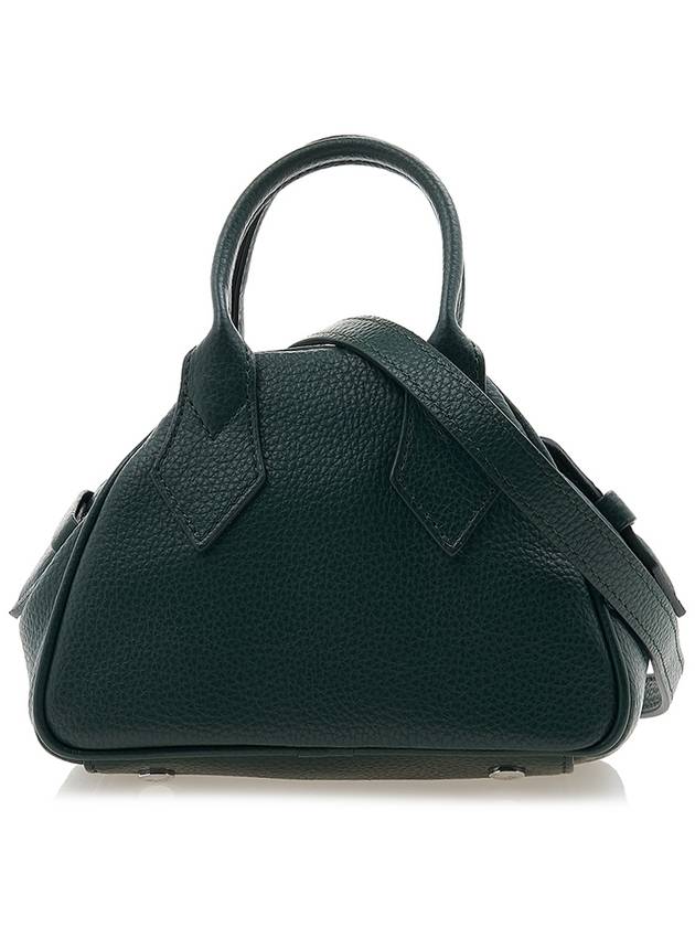 Logo Mini Yasmin Tote Bag Dark Green - VIVIENNE WESTWOOD - BALAAN 4