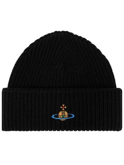 ORB Logo Sporty Beanie Black - VIVIENNE WESTWOOD - BALAAN 2