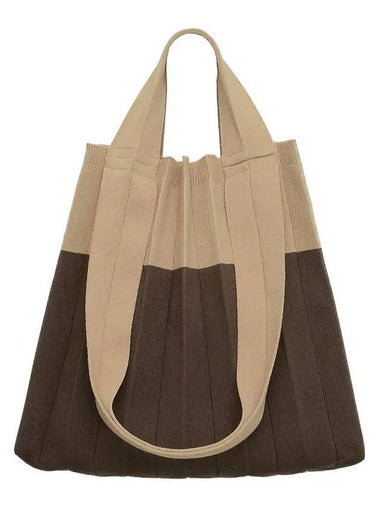 Two Way Shopper Bag Cafe Mocha - PLEATSMAMA - BALAAN 1