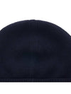 Signature V Logo Wool Beanie Navy - VALENTINO - BALAAN 8