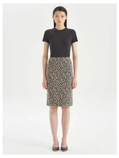 Women s Britol Cotton Pencil Skirt Black Domestic Product - THEORY - BALAAN 1