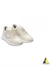 Nubuck Nylon Low Top Sneakers White - PRADA - BALAAN 2