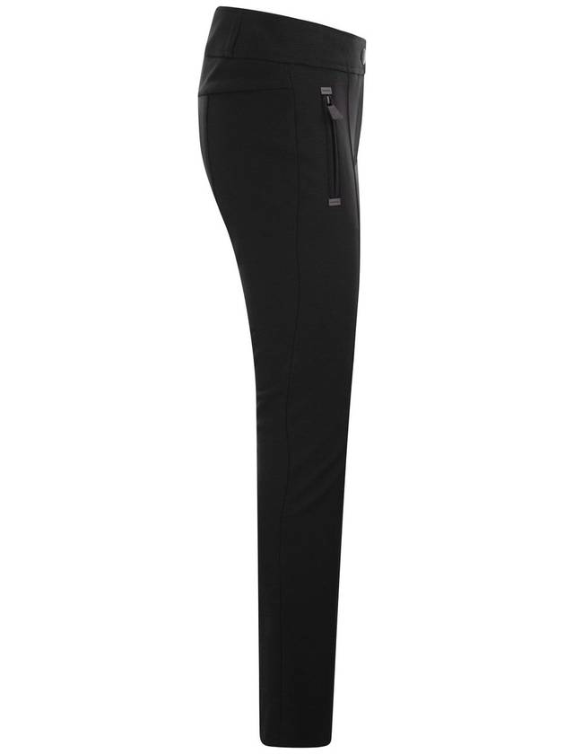 Grenoble Slim Fit Pants Black - MONCLER - BALAAN 4