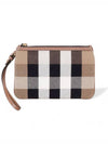 Check wrist strap mini pouch clutch - BURBERRY - BALAAN 2