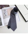 GG Dot Pattern Silk Tie Navy - GUCCI - BALAAN 5