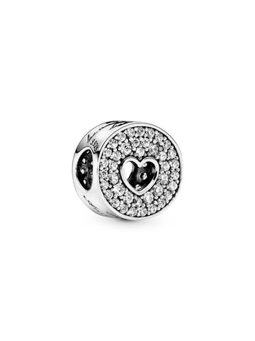 Heart Anniversary Celebration Bracelet Charm Silver - PANDORA - BALAAN 1