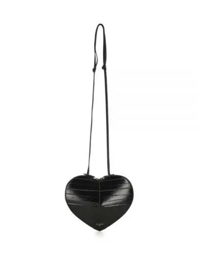 Le Coeur Heart Cross Bag Black - ALAIA - BALAAN 2