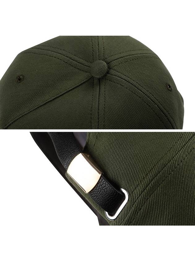 507067 Q5BN 3234 Dancing Skeleton Khaki Baseball Cap - ALEXANDER MCQUEEN - BALAAN 4