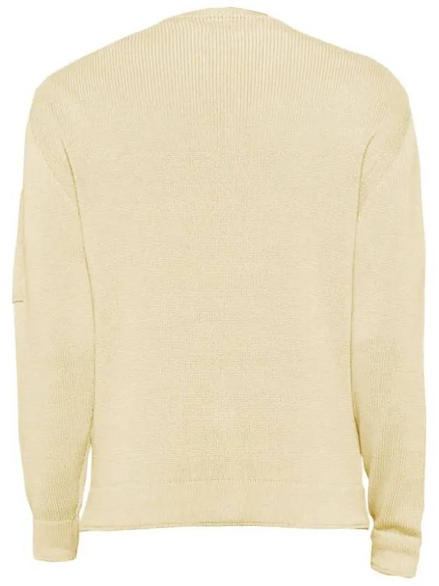 Lens Detail Cotton Cardigan Beige - CP COMPANY - BALAAN 4