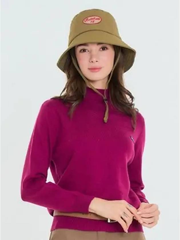 soft half neck knit plum - BENECIA12 - BALAAN 1