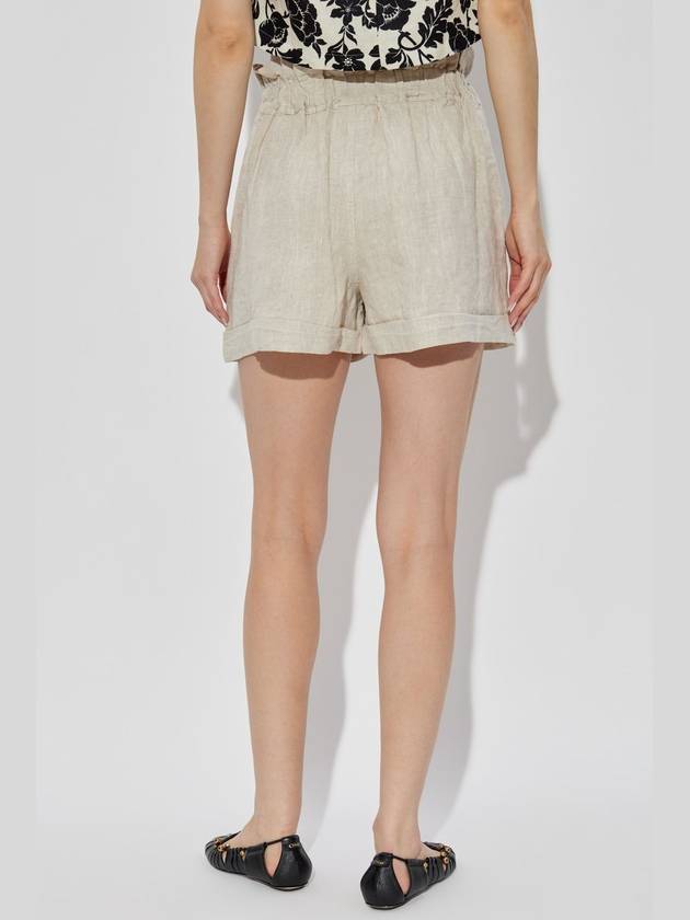 Posse Linen Shorts Ducky, Women's, Beige - POSSE - BALAAN 4