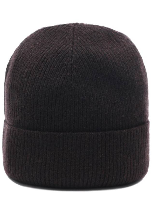 De Coeur Ribbed Knit Beanie Brown - AMI - BALAAN 5