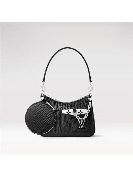 Marellini Epi Leather Shoulder Bag Black - LOUIS VUITTON - BALAAN 2