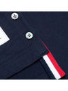 4 Bar Armband Tonal Long Sleeve T-Shirt Navy - THOM BROWNE - BALAAN 5