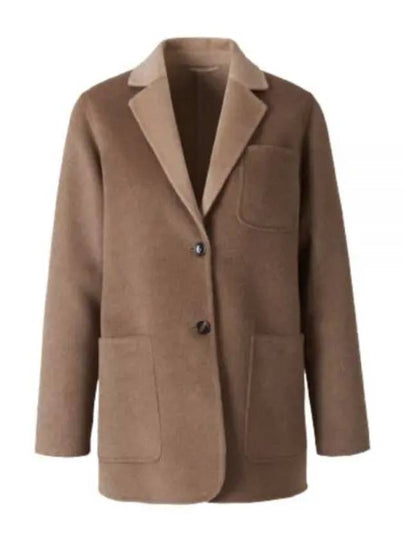 Moritz Pocket Alpaca Cashmere Jacket Brown - MAX MARA - BALAAN 2