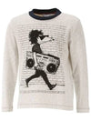 Kids Mouse Print T Shirt Oatmeal W25114 117 - MARC JACOBS - BALAAN 1