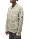 Chrome-R Zip-Up Over Long Sleeve Shirt Sage - CP COMPANY - BALAAN 1