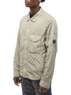 Chrome R Overshirt Zip-up Jacket Silver Sage - CP COMPANY - BALAAN 1