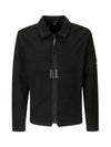 Organic Gabardine Over Long Sleeve Shirt Black - CP COMPANY - BALAAN 2