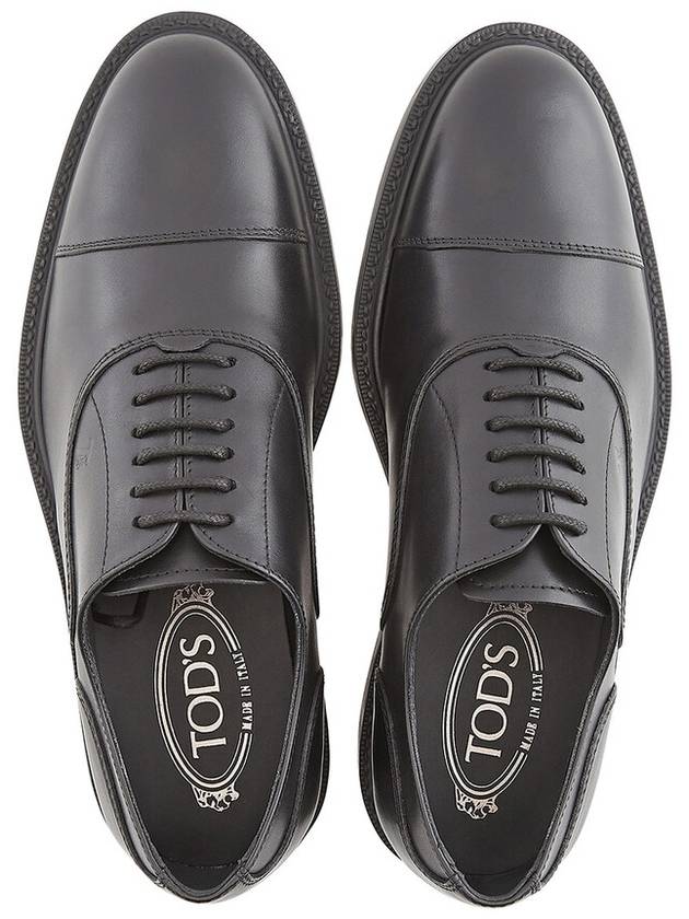 Tods Men's Black Lace-Up Loafers, Brand Size 5 ( US Size 6 ) - TOD'S - BALAAN 3