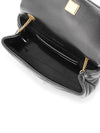 Gold Hardware Kira Chevron Chain Shoulder Bag Black - TORY BURCH - BALAAN 5