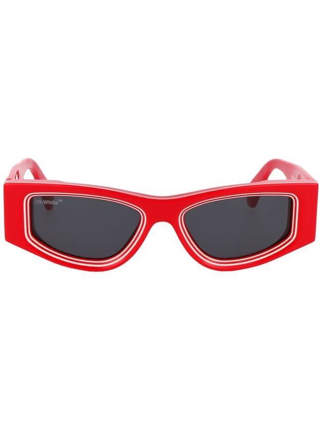 Eyewear Andy Rectangular Frame Sunglasses Red - OFF WHITE - BALAAN 1