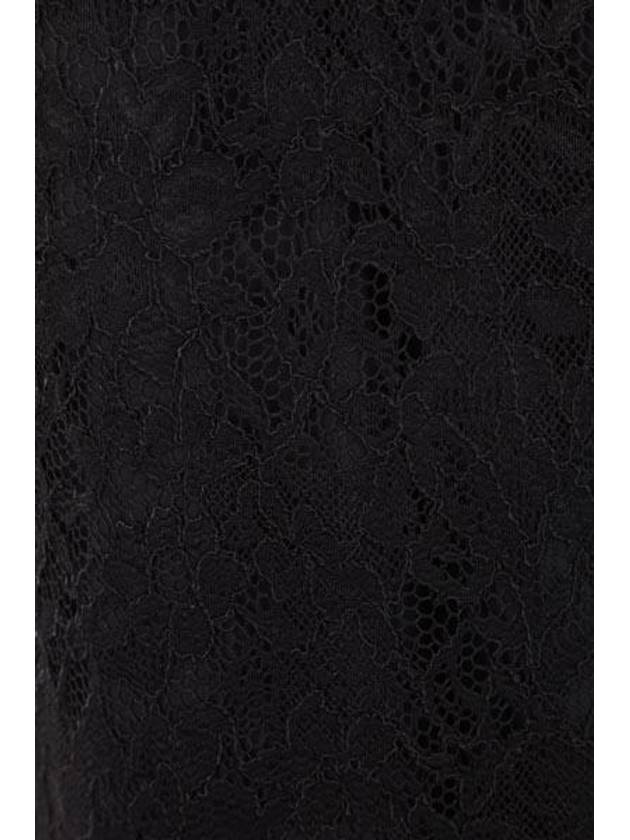 Women's Lace Midi Pencil Skirt Black - DOLCE&GABBANA - BALAAN 5