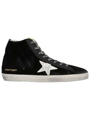 Francy Star High Top Sneakers Silver Black - GOLDEN GOOSE - BALAAN 1