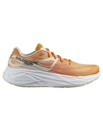 Aero Glide Low Top Sneakers Orange Pepper Bleached Sand White - SALOMON - BALAAN 1