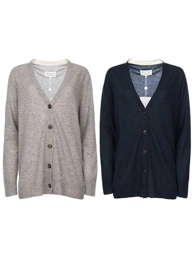 Maison Margiela Stitched Wool Cardigan 2 Colors S51HA1205 - MAISON MARGIELA - BALAAN 6