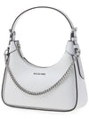 Women's Wilma Medium Leather Shoulder Bag White - MICHAEL KORS - BALAAN 3