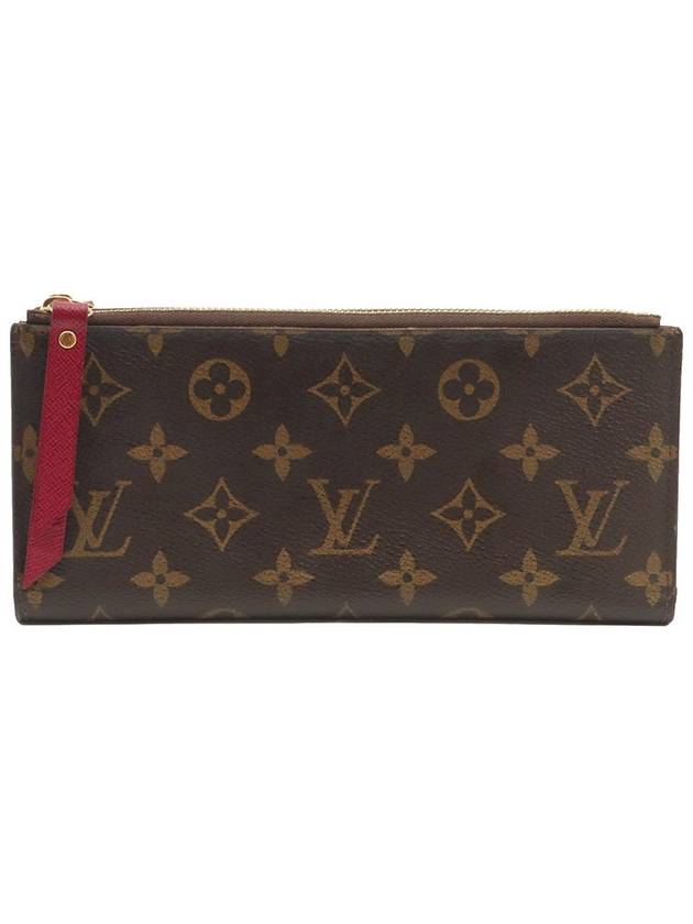 Monogram Canvas Fuchsia Port Adel Long Wallet - LOUIS VUITTON - BALAAN 1