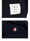 Engineered 4 Bar Diagonal Zip Up Hoodie Navy - THOM BROWNE - BALAAN 8