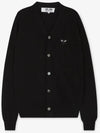 Comme des Gar ons heart logo black cardigan AZ N024 051 1 - COMME DES GARCONS PLAY - BALAAN 2