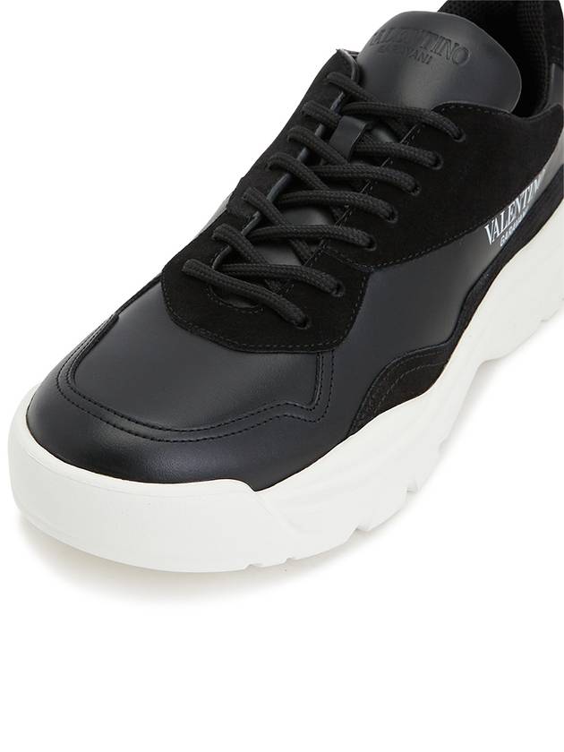 Gumboy Banshee Leather Low Top Sneakers Black - VALENTINO - BALAAN 8