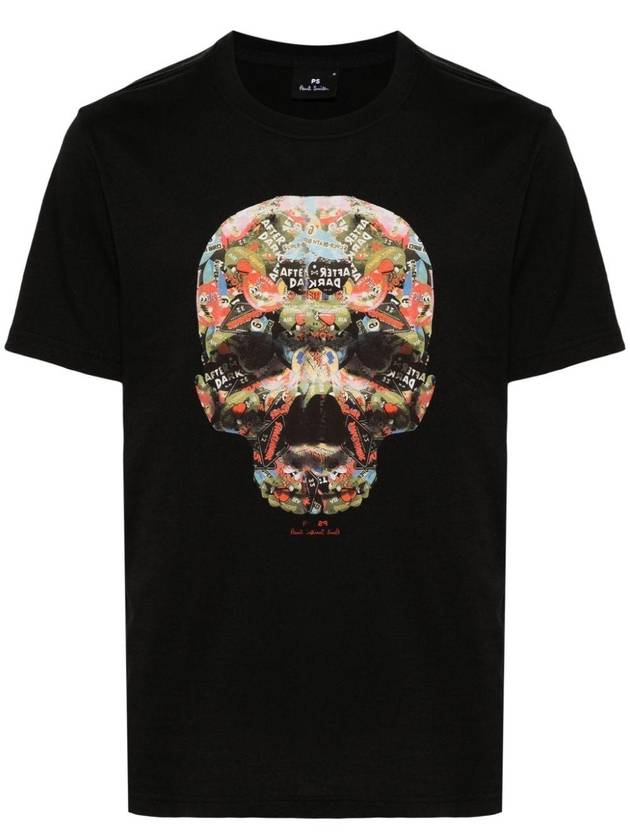 Skull Print Cotton T-Shirt M2R011RMP443779 B0710992762 - PAUL SMITH - BALAAN 1