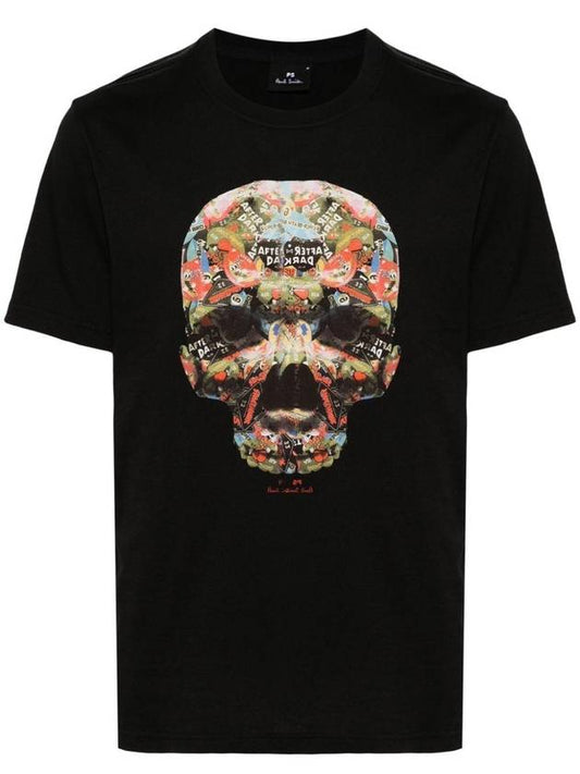 Skull Print Cotton T-Shirt M2R011RMP443779 B0710992762 - PAUL SMITH - BALAAN 1