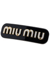 Plexiglas Metal Logo Hair Clip Black - MIU MIU - BALAAN 11