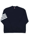 Classic V-Neck 4 Bar Stripe Cardigan Navy - THOM BROWNE - BALAAN 4